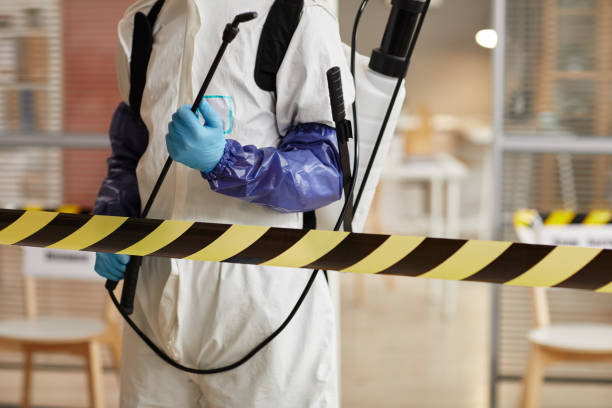 Professional Biohazard Cleanup technician working in Big Sur, CA